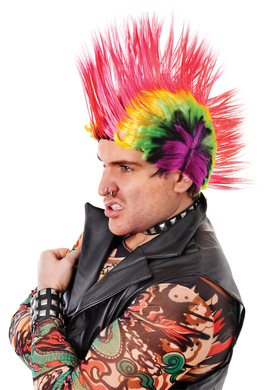 Mohican Multi-Coloured Wig