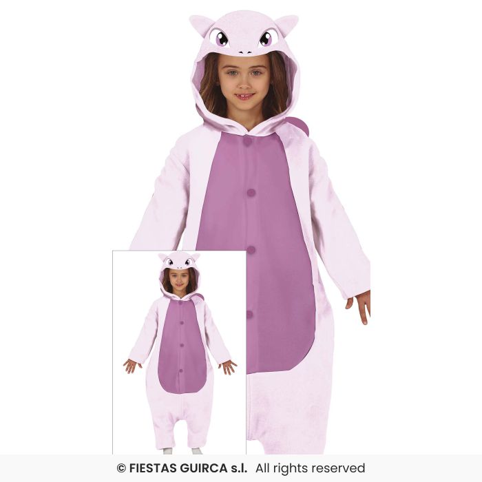 Purple Cat Costume Girls Cats Jumpsuit Kids Fancy Dress Outfit Age 3-12