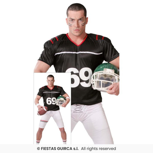 Quarterback Adults American Football Fancy Dress Costume Sports Outfit M-XL