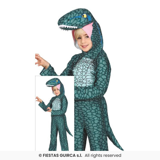 Raptor Dinosaur Costume Book Day Animal Fancy Dress Outfit Boys Girls Age 3-12