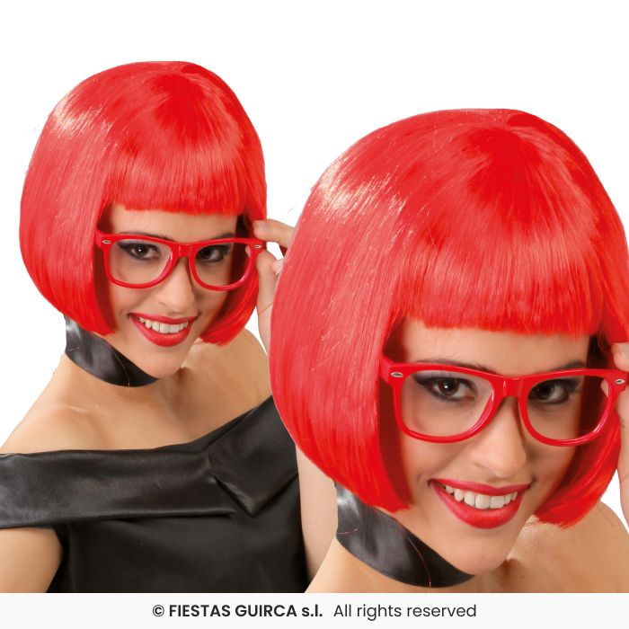 Ladies Short Bob Wig Adults Fancy Dress Glamour Wig Short Fringed Wig