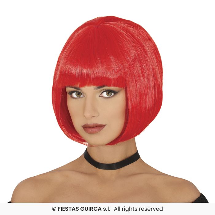 Short Bob Wig With Fringe Ladies Fancy Dress Accessory Coloured Bobs