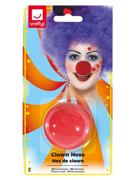 Circus Clown Adults Kids Clowns Red Nose Fancy Dress Costume Accessory