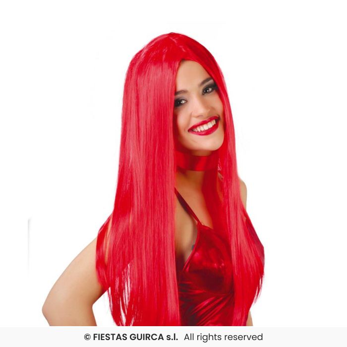 Long Straight Wig Adults Fancy Dress Glamuor Wig Ladies Coloured Wigs
