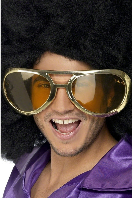 Giant Rock Glasses 70s Jumbo Rocker Adults Disco Fancy Dress Accessory