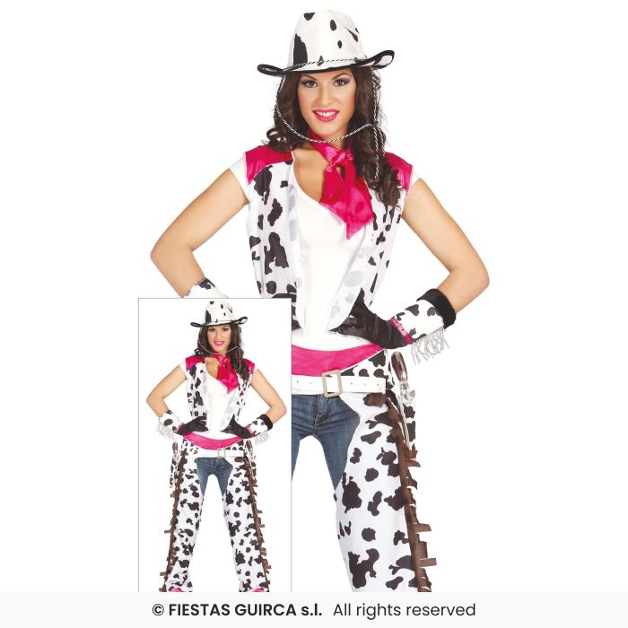 Rodeo Cowgirl Costume Wild West Western Fancy Dress Outfit Ladies Cowboy UK 8-18
