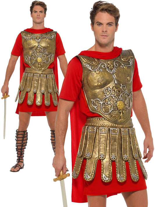 Roman Gladiator Spartacus Costume Mens Gladiator Centurion Fancy Dress Outfit M,L