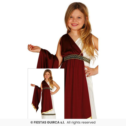 Roman Girl Costume Toga Greek Book Day Historical Fancy Dress Outfit Age 3-12