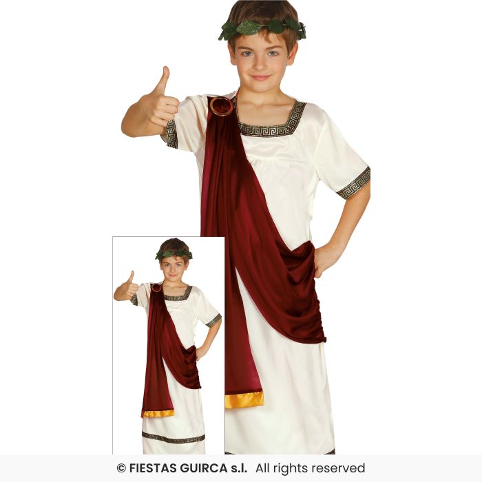 Roman Boy Costume Toga Greek Book Day Historical Fancy Dress Outfit Age 3-12