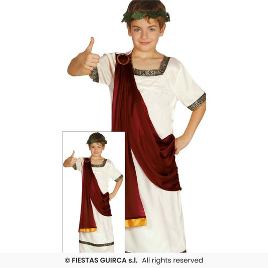 Roman Boy Costume Toga Greek Book Day Historical Fancy Dress Outfit Age 3-12