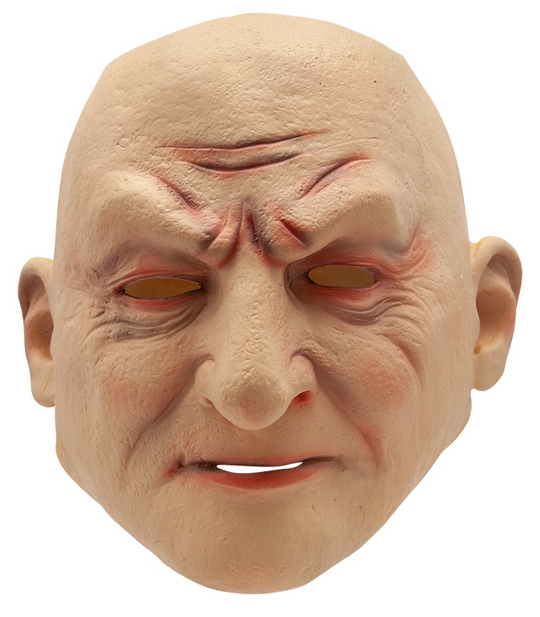 Baldy Tough Guy Latex Mask Adults Ross Fancy Dress Mask Mens Accessory