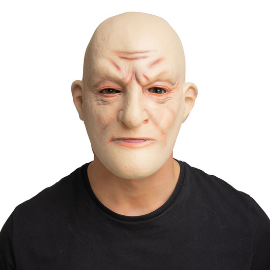 Baldy Tough Guy Latex Mask Adults Ross Fancy Dress Mask Mens Accessory