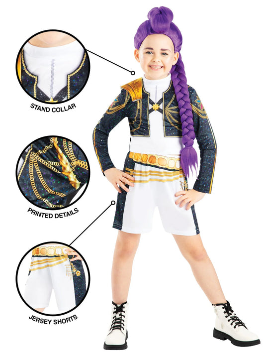 Kpop Official Golden Rumi Costume Girls Halloween Fancy Dress Popstar Demon Hunter