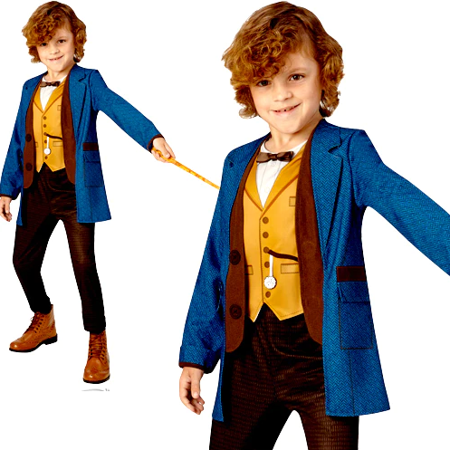 Fantastic Beasts Deluxe Newt Scamander Costume Kids Book Day Fancy Dress Age 5-6