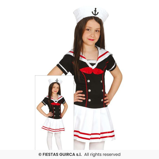 Girls Sailor Costume Navy Sailors Occupations Fancy Dress Outfit Kids Age 3-12