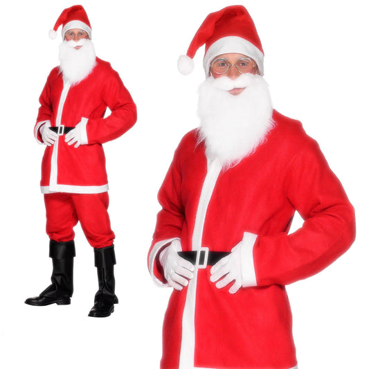 5 Piece Budget Santa Suit