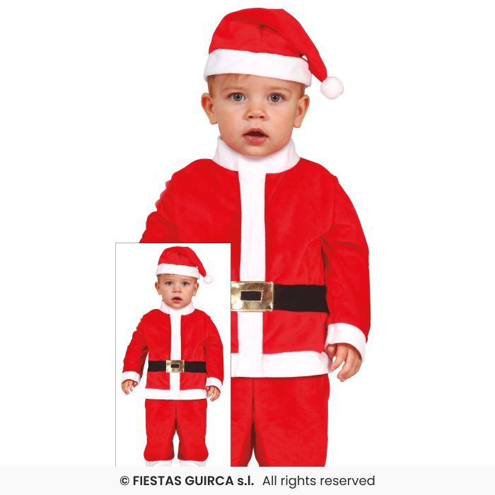 Santa Costume Christmas Day Toddlers Santa Claus Fancy Dress Outfit Age 1-2