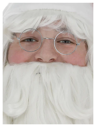 Wire Framed Santa Glasses Father Christmas Santas Fancy Dress Glasses