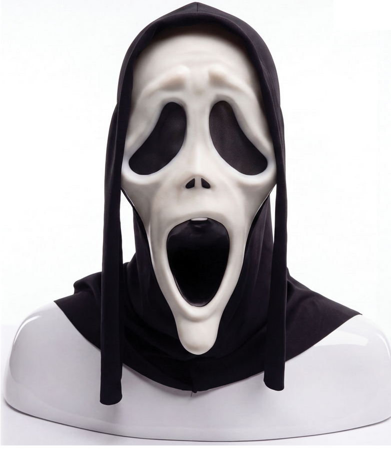 Scary Movie 6 Mask Fun World Official Scream Mask Fancy Dress Adults Accessory