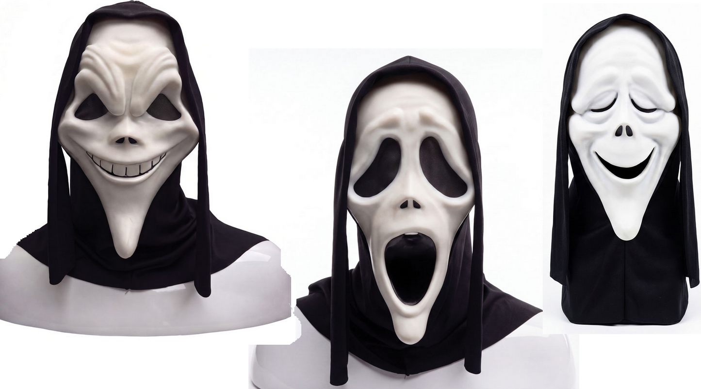 Scary Movie 6 Mask Fun World Official Scream Mask Fancy Dress Adults Accessory