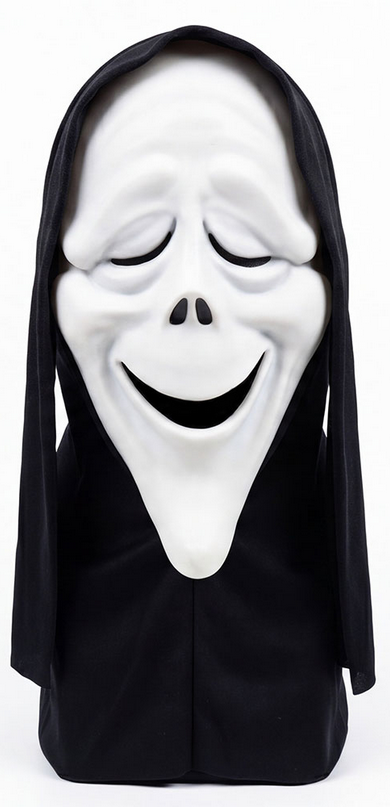Scary Movie 6 Mask Fun World Official Scream Mask Fancy Dress Adults Accessory