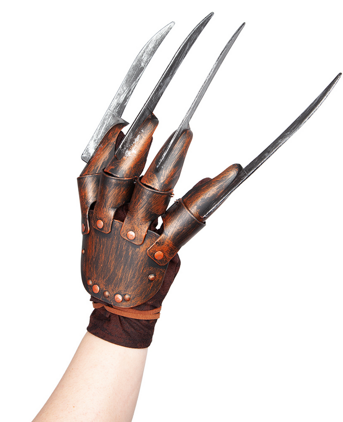 Nightmare Gloves Freddy Scissor Hand Glove Adults Fancy Dress Prop
