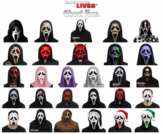 Scream Mask Official Ghostface Fun World Licensed Fancy Dress Halloween Mask