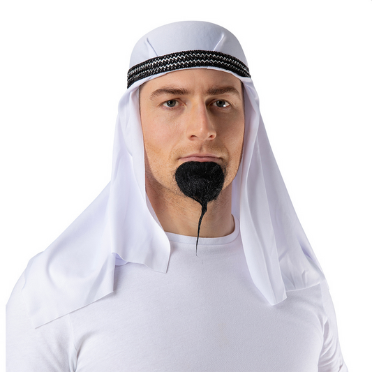 White Arab Hat Fancy Dress