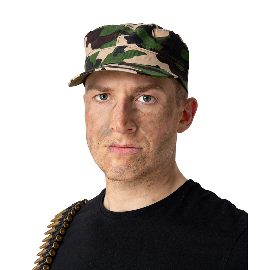 One Size Pet Rammstein Army Cap Camouflage - Officiële Band Merchandise Pet | Uniseks, Camouflage Print Camouflage Hoed