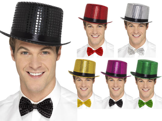 Sequin Top Hat Various Colours