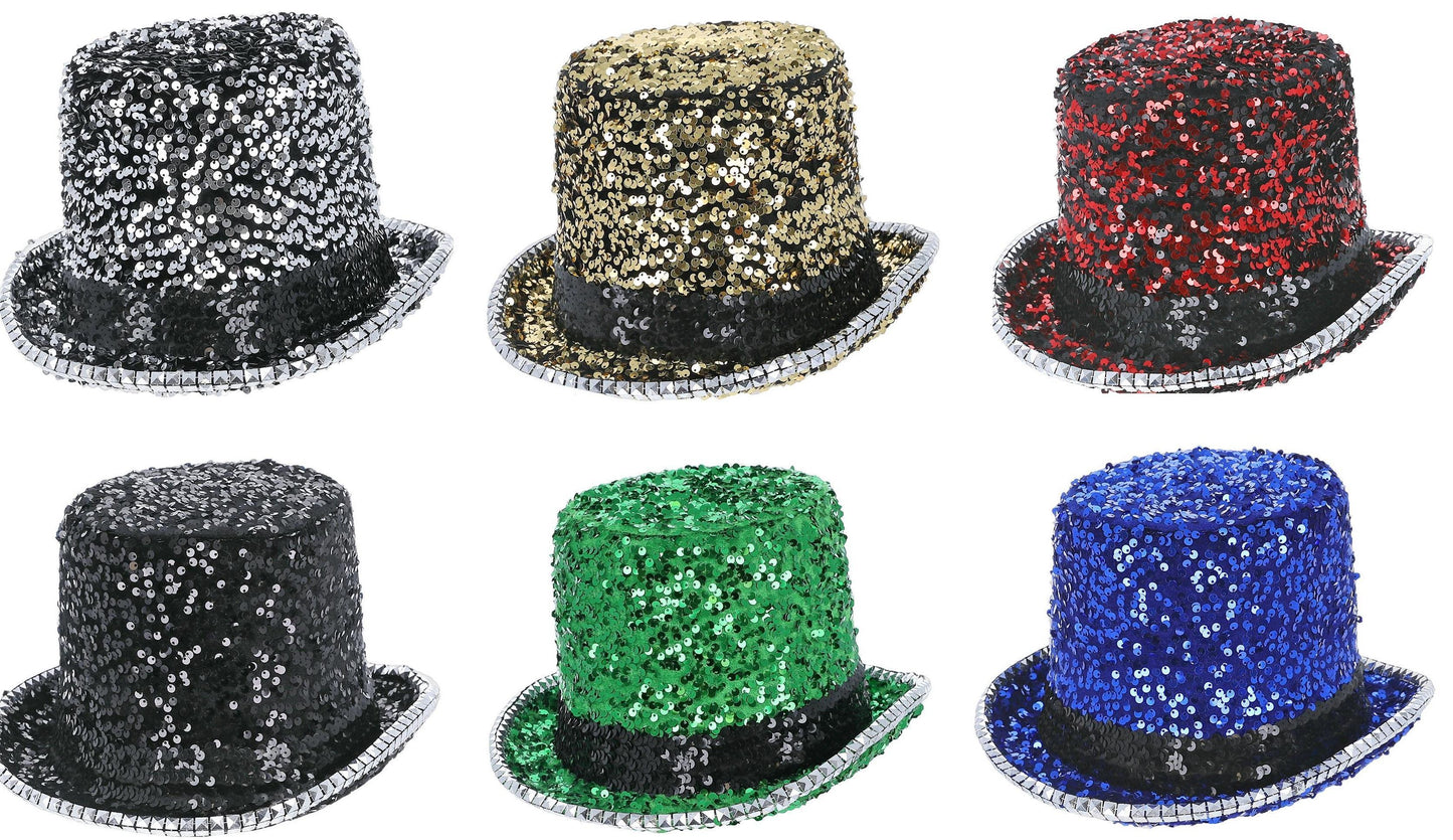 Fever Deluxe Felt & Sequin Top Hat