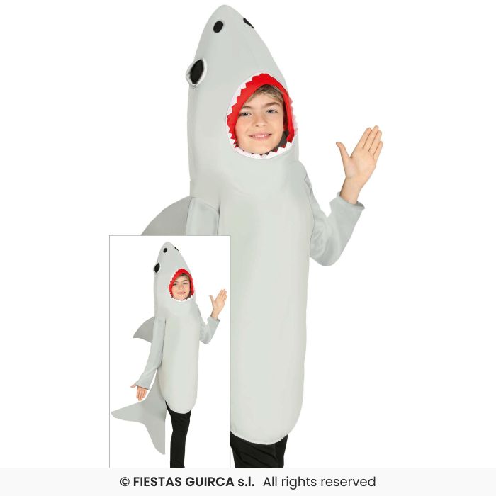 Shark Kids Costume Book Day Zoo Animal Fancy Dress Outfit Boys Girls Age 3-12