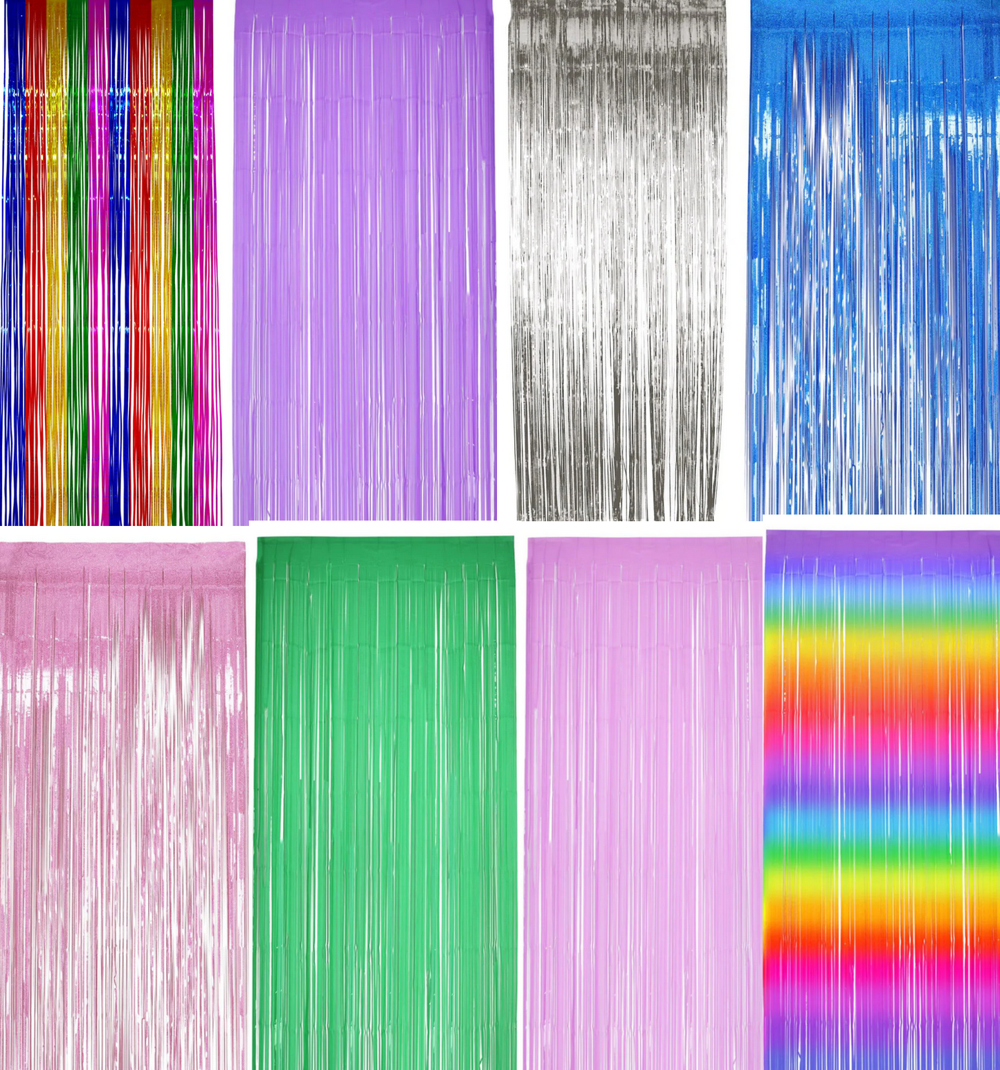 Door Curtain Shimmer Matt Hen Baby Shower Party Decoration Fringe Pride Tinsel