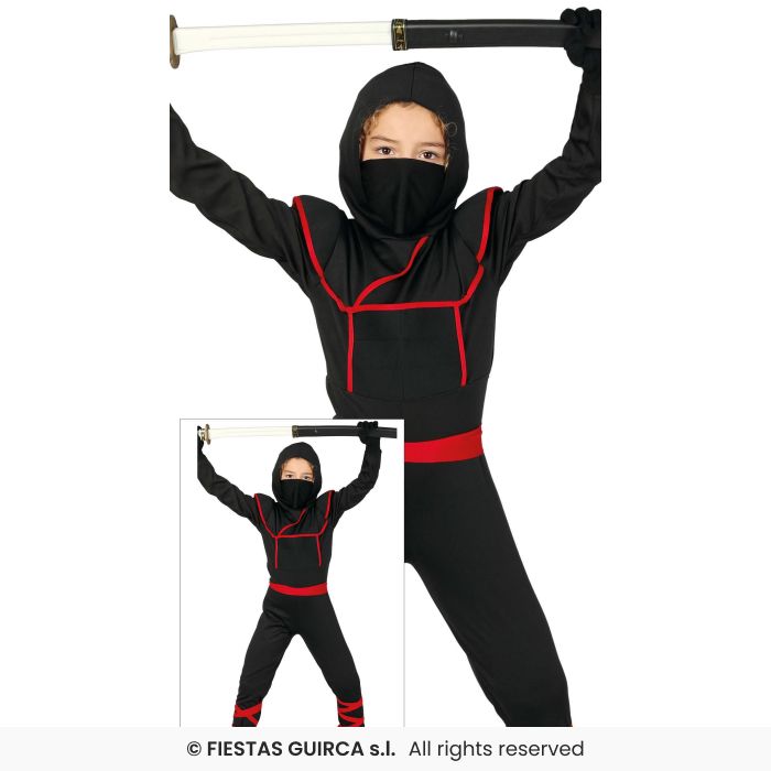 Shinoby Boys Ninja Martial Arts Chinese Ninjas Fancy Dress Costume Boys Age 3-12