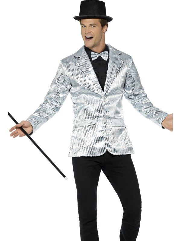 Mens Sequin Jacket Fancy Dress