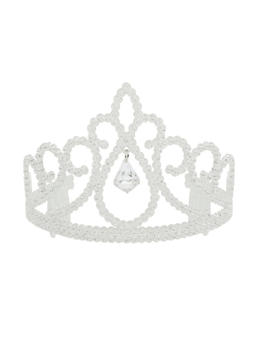 Tiara White Glitter +Diamond Pendant