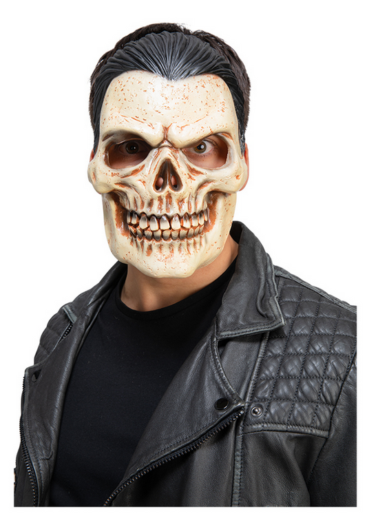 Skull w/ Black Hair