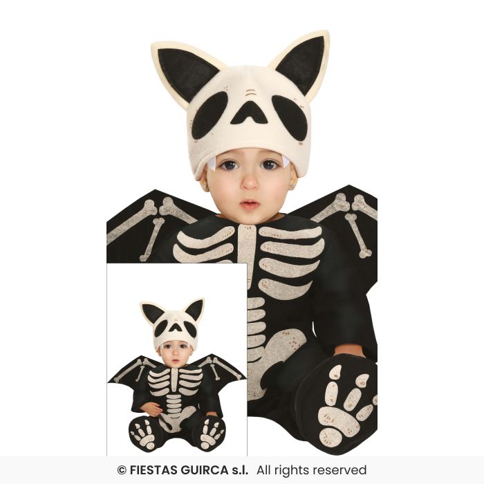 Skeleton Bat Costume Toddlers Halloween Fancy Dress Outfit Boys Girls Age 1-2