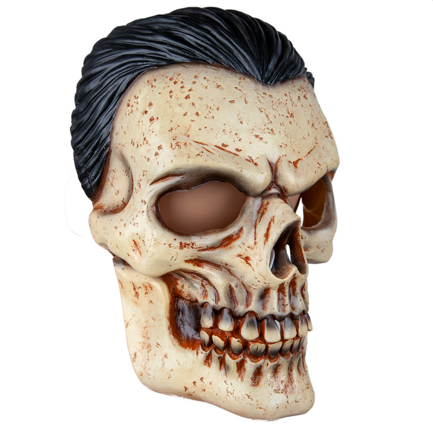 Skull w/ Black Hair