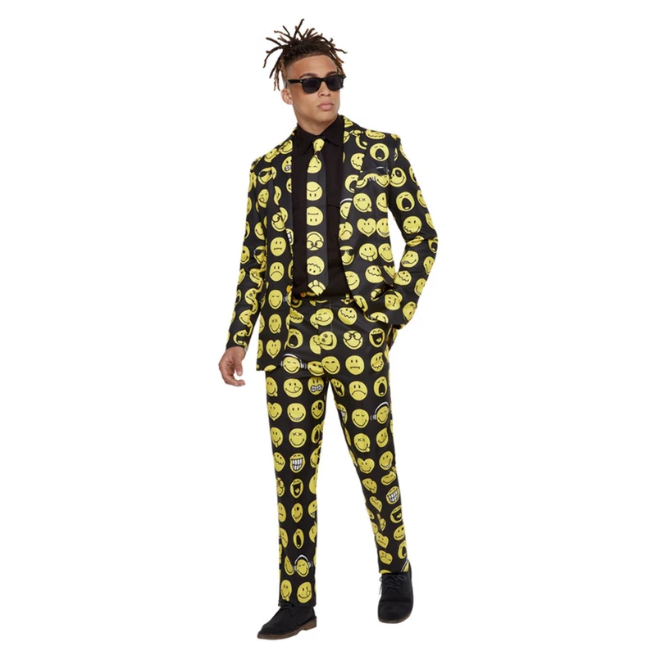 Smiley Stand Out Suit, Yellow & Black