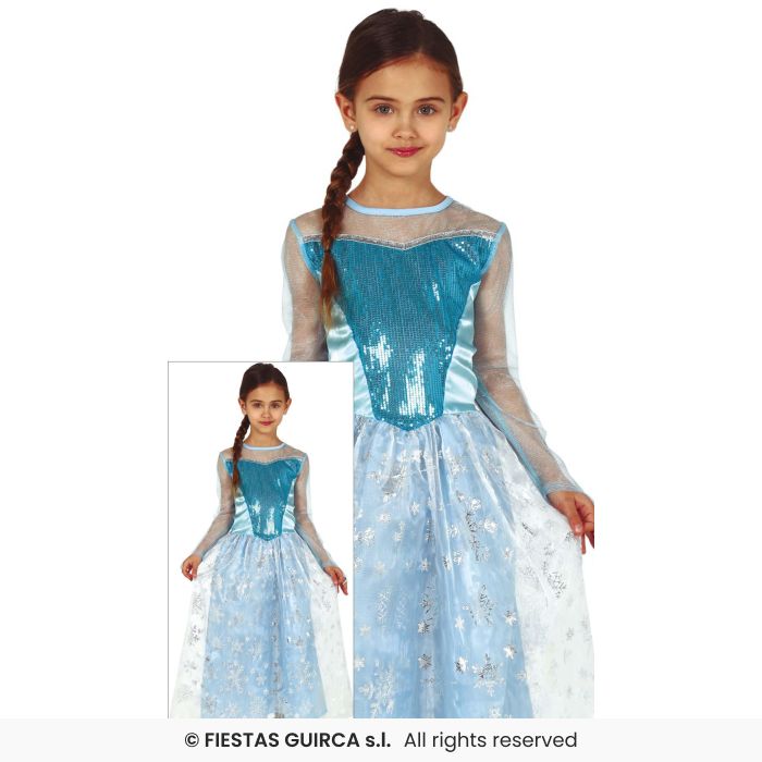 Snow Princess Fairytale Storybook Book Day Girls Fancy Dress Costume Age 3-12