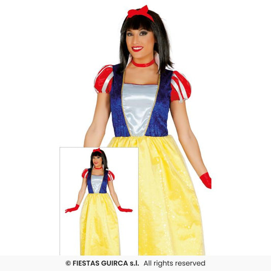 Snow Princess Forest Princess Fairytale Storybook Ladies Fancy Dress Long Costume