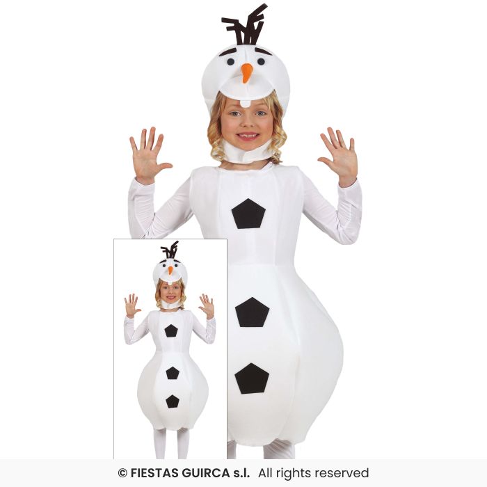 Snowman Costume Kids Nativity Christmas Play Fancy Dress Outfit Age 3-12