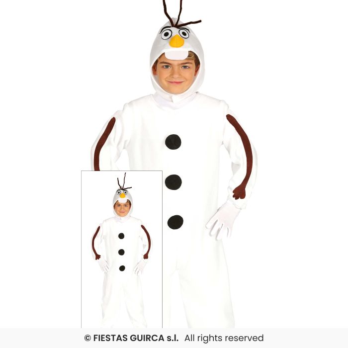 Deluxe Kids Snowman Costume Nativity Christmas Play Fancy Dress Outfit Age 3-12