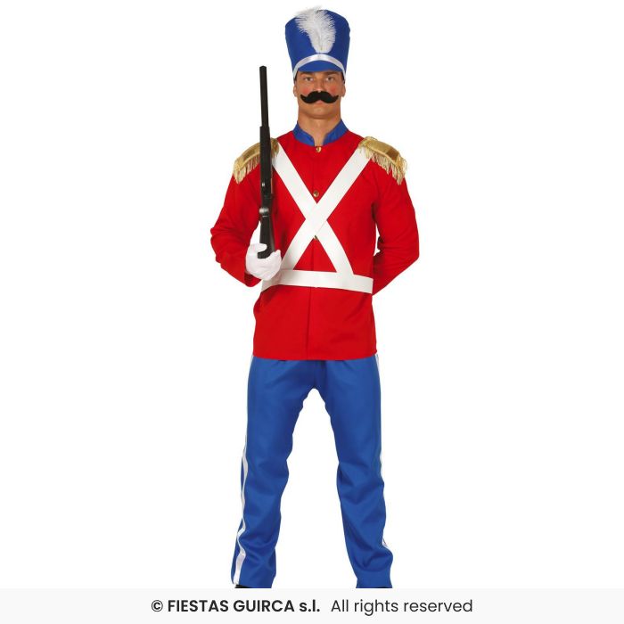 Little Soldier Mens Guard Royal Family Fancy Dress Costume Adults Outfit M-XL