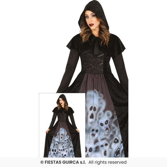 Soul Hunter Costume Ladies Lost Souls Ghost Lady Halloween Fancy Dress Costume