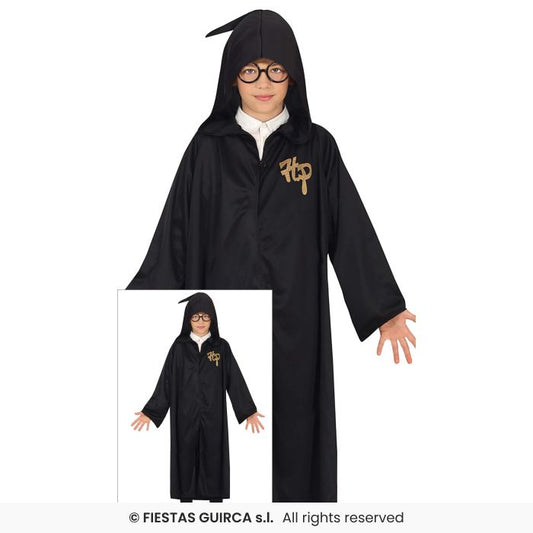 Sourcerers Apprentice Kids Halloween Harry Robe Black Magician Fancy Dress Age 3-12