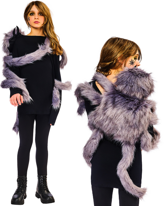 Wrap Around Spider Halloween Insect Fancy Dress Costume Boys Girls Spiders Outfit