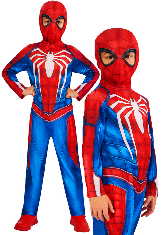 Spider-Man Gamerverse Child Costume Superhero Marvel Fancy Dress Outfit Kids