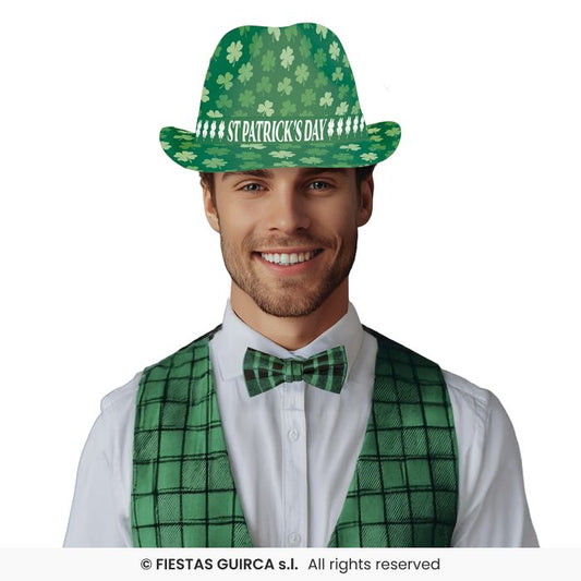 St Patricks Day Bowler Hat Adults Irish Leprechaun Fancy Dress Accessory Fedora